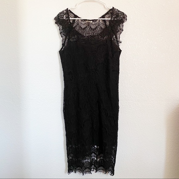 *HOST PICK!* Free People Black Peekaboo Slip Dress - Picture 2 of 14